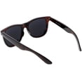 thumbnail image 4 of Classic Horn Rimmed Sunglasses Metal Rivets Wide Arms Square Lens 52mm (Tortoise / Dark Smoke), 4 of 4