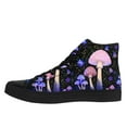 thumbnail image 3 of Coolcustomize Women's Gothic Punk Gothic Mushroom Forest Print High-Top Sneakers - Lightweight All-Season Lace-Up Trainers with Purple & Pink Mushroom Design Casual Shoes, 3 of 10