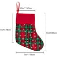 thumbnail image 7 of Mini Christmas Stockings, 12 Pack Small Buffalo Plaid Stocking Snowflake Red Green Stockings Bulk for Christmas Tree Ornament Decorations Gift Holder(9 Inches), 7 of 7