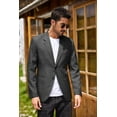 thumbnail image 3 of COOFANDY Mens Casual Blazer Lightweight Sports Coat Two Buttons Two-Button Suit Jacket, 3 of 6