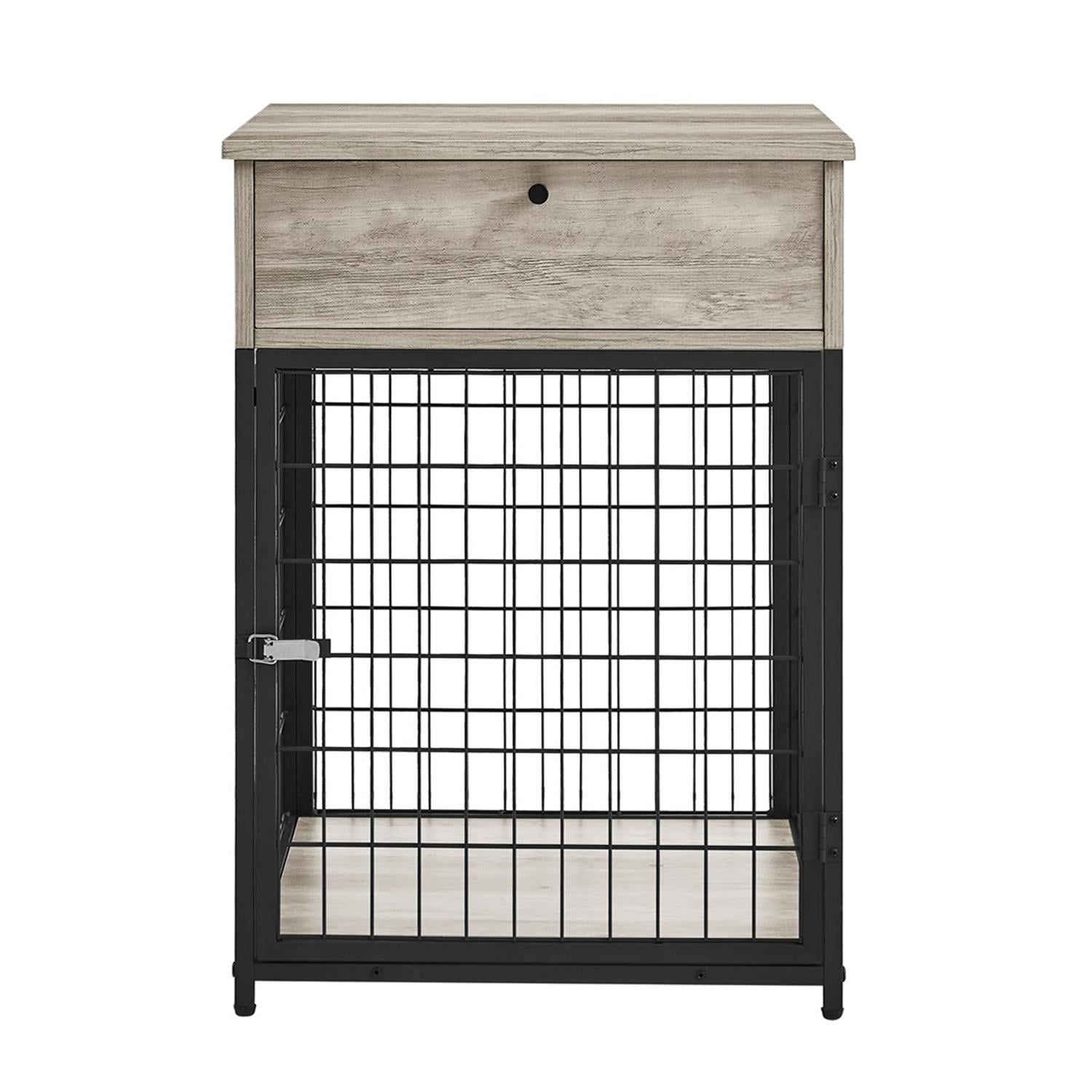 Pefilos 31" Furniture Style Dog Crate with Rotatable Feeding Bowl, 2 Anti-Escape Doors, Indoor Pet Kennel Dog Cage for Medium Dogs, Beige Pefilos 31" Furniture Style Dog Crate with Rotatable Feeding Bowl, 2 Anti-Escape Doors, Indoor Pet Kennel Dog Cage for Medium Dogs, Beige