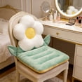 thumbnail image 4 of Coussin de Chaise Intégré en Forme de Fleur 17,72 Po Dossier Intégré Protection de la Taille Haute Résilience Rembourrage Toutes Saisons Soulagement de la Pression sur les Hanches pour Bureau Assise Prolongée Maison Étude Chaise de Salle à Manger Chaise de Bureau, 4 of 6