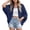 08-Navy Blue, variant on Women's Lightweight Crochet Cardigan - Open Front Batwing Sleeve Hollow Out Summer Cover Up