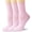 Pink, variant on TZYDMN Womens Ankle Socks Super Soft Combed Cotton Mid-Calf Socks, Light Blue 3 Pairs