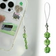thumbnail image 2 of Necvior Fashion Beaded Phone Charm Lanyard for Women Girls Crystal Four Leaf Clovers Keyring Stylish Keychain Bag Purse Pendant, 2 of 17