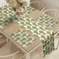 thumbnail image 2 of Ambesonne Bohemian Table Runner & Placemats, Boho Culture Leaf, Placemat 4 pcs + Runner 16"x90", Mustard, 2 of 2
