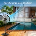 thumbnail image 6 of 5300 CFM 20" High Velocity Industrial Pedestal Fan, 3-Speed Professional Standing Fan, for Commercial, Warehouse, Garage, UL Listed, 6 of 8