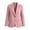 Pink women's blazer jacket a1, variant on thefmos Women's Fall Winter Collared Long Sleeve Button Down Blazer Solid Elegant Business Work Blouses Jackets for Women Dressy Casual Office, Khaki 2XL