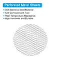 thumbnail image 3 of Uxcell 2" Diameter 304 Stainless Steel Perforated Sheet, 2 Pcs 0.06" Hole 19GA Expanded Metal Mesh Round Slices Plate Screen Decorative Meshes for Ventilation Grill Smoking, Silver Tone, 3 of 6