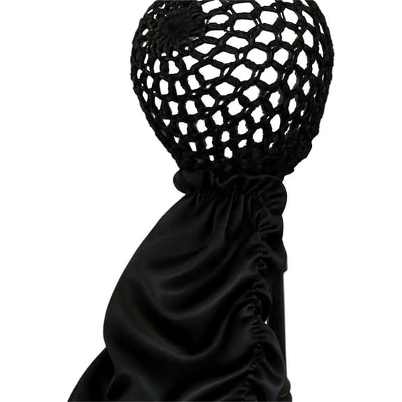 2 In1 Wrap Cap Bonnet Reversible,Adjustable Hair Wrap Nettie Band,Extra Long Hair Silk Press Set Braid Bonnet for Curly