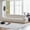 Beige, variant on 122" Sectional Couches for Living Room,Modern Oversized Sofa, Solid Wood Frame 4-Seater Couch with Breathable Chenille Fabric, Deep Seat Comfy Cloud Couch Sleeper Sofa (Beige)