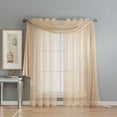 thumbnail image 2 of Diamond Sheer Voile Curtain Panels, 2 of 6