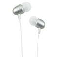 thumbnail image 1 of Heavy Bass 3.5mm Stereo Earbuds/ Headset/ Earphones for NOA N8, N5, H10le,N2 (Silver/ White) - w/ Mic + MND Stylus, 1 of 2