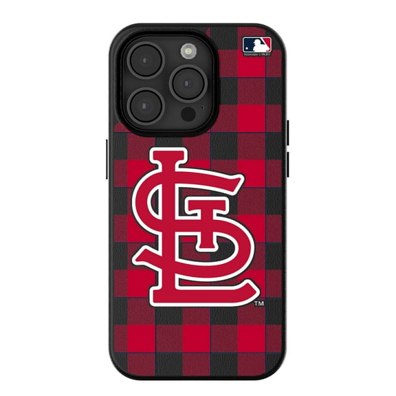 Keyscaper St. Louis Cardinals Plaid Magnetic Bump iPhone Case