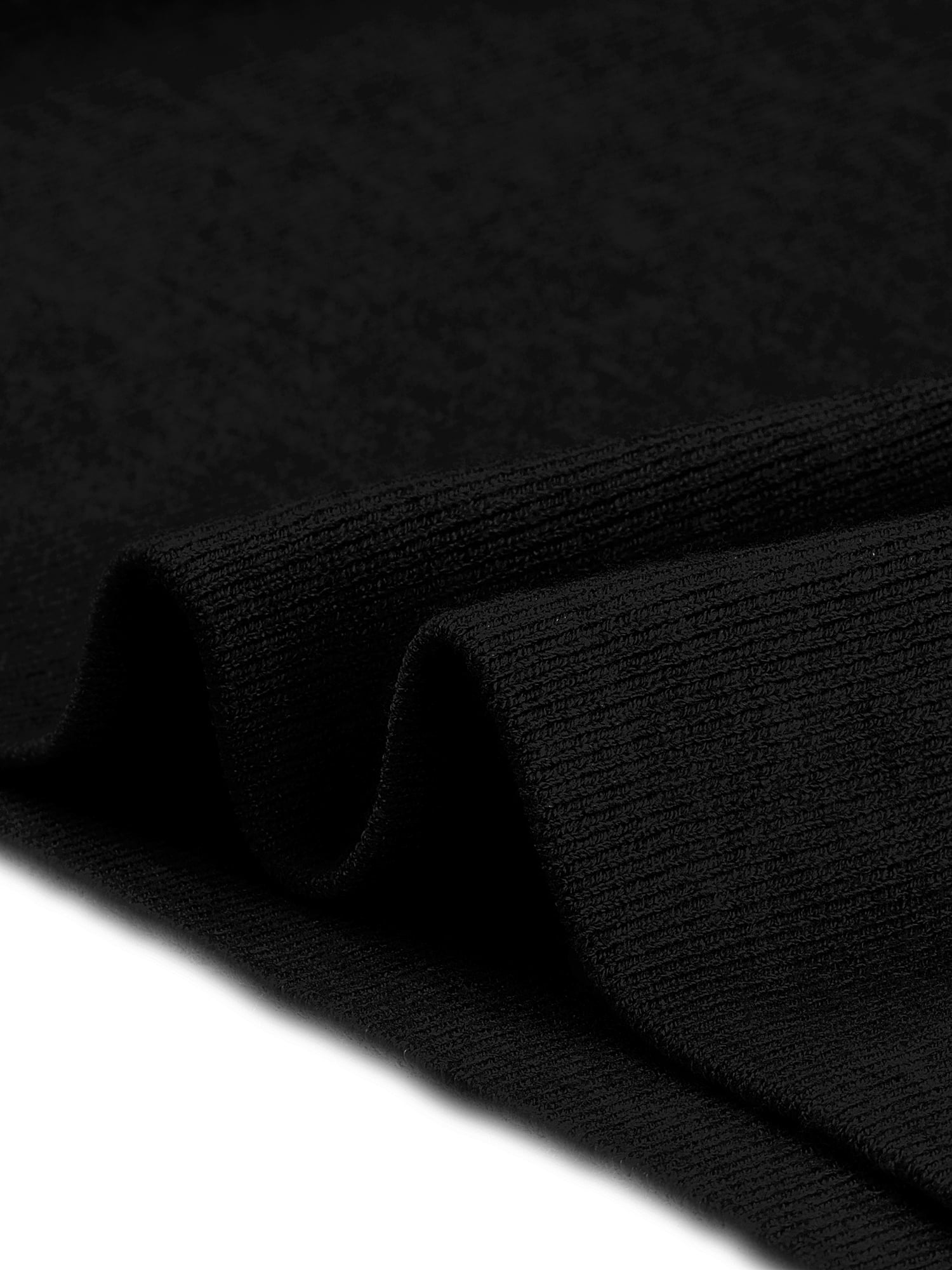 DARING DIVA Women's Deep V Neck Wrap Lantern Sleeve Belted Mini Sweater Dress S Black