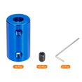 thumbnail image 3 of Uxcell 6mm to 6mm Bore Rigid Coupling 25mm x 14mm M4 Aluminum Alloy Shaft Navy Blue 10 x Coupling 40 x Screws 2 x Wrench, 3 of 5