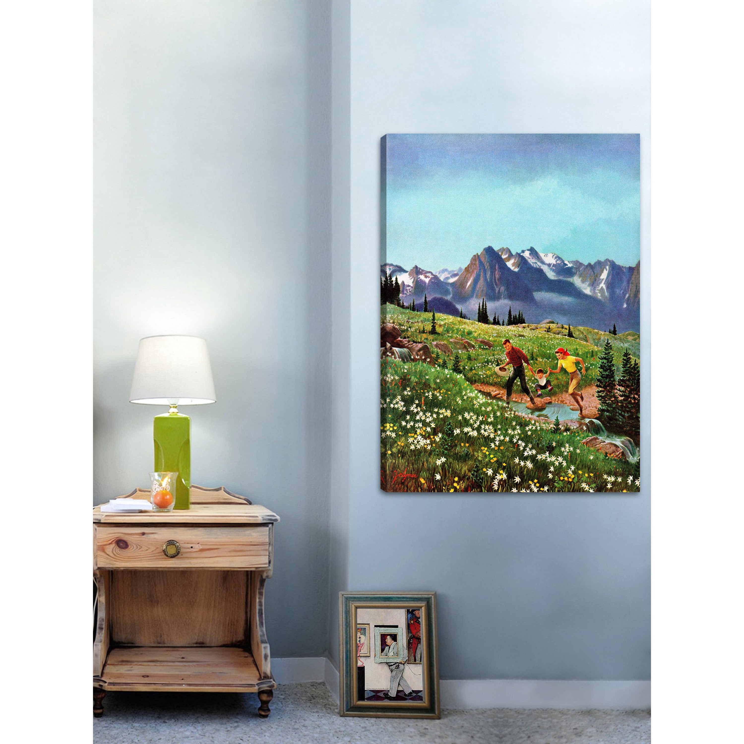 Marmont Hill "Mt. Rainier Picnic" Painting Print on Wrapped Canvas