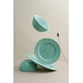 thumbnail image 6 of Famiware Aurora 12 Piece Dinnerware Set, Stoneware Plates and Bowls Set, Service for 4, Mint Green, 6 of 7