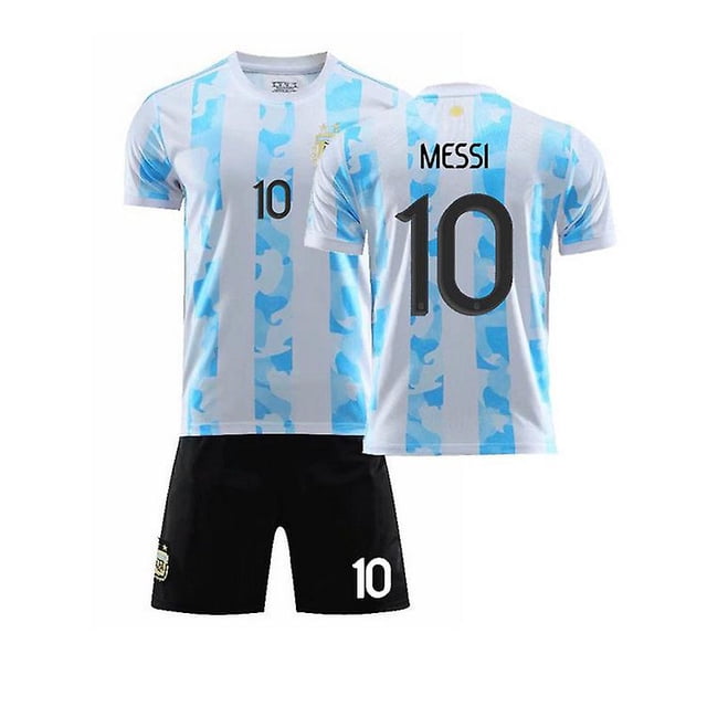 1610 WhiteNew 2021/2022 Kids Soccer Jersey 10 # Messi Fashion Football Jerseys Suit Shorts Set esquí esquí Gafas de esquí