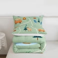 thumbnail image 5 of Erosebridal Cute Jungle Deer Queen Comforter Set,Happy Camping Bedding Comforter Set For Adults,Reversible,3pcs, 5 of 7