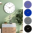 thumbnail image 5 of LINASHI Silent Wall Clock Wall Clock Silent Non-ticking Battery Operated Wooden Hanging Clock for Home Bathroom School Office Decor Battery Powered Wall Clock, 5 of 7