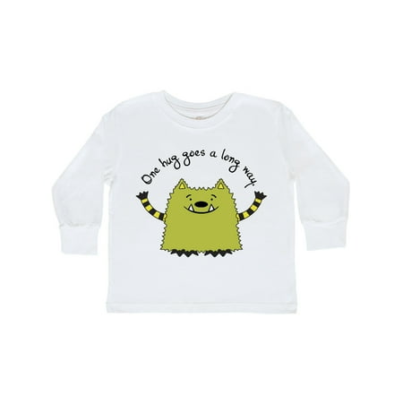 

Inktastic One Hug Goes a Long Way- Whatif monster Gift Toddler Boy or Toddler Girl Long Sleeve T-Shirt