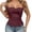A-Wine25, variant on Women Solid Cutout Lace Corset Sweetheart Neckline Strapless Bustier Form Fitting Fashion Corsets
