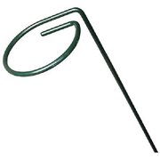 Orbit SMG12101W 3" x 44" Green Single Loop Metal Plant Prop Supports - Quantity of 24