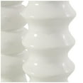 thumbnail image 6 of DecMode 4"W, 11"H Abstract Bubble Inspired White Ceramic Vase with Varying Shapes, Set of 3, 6 of 11