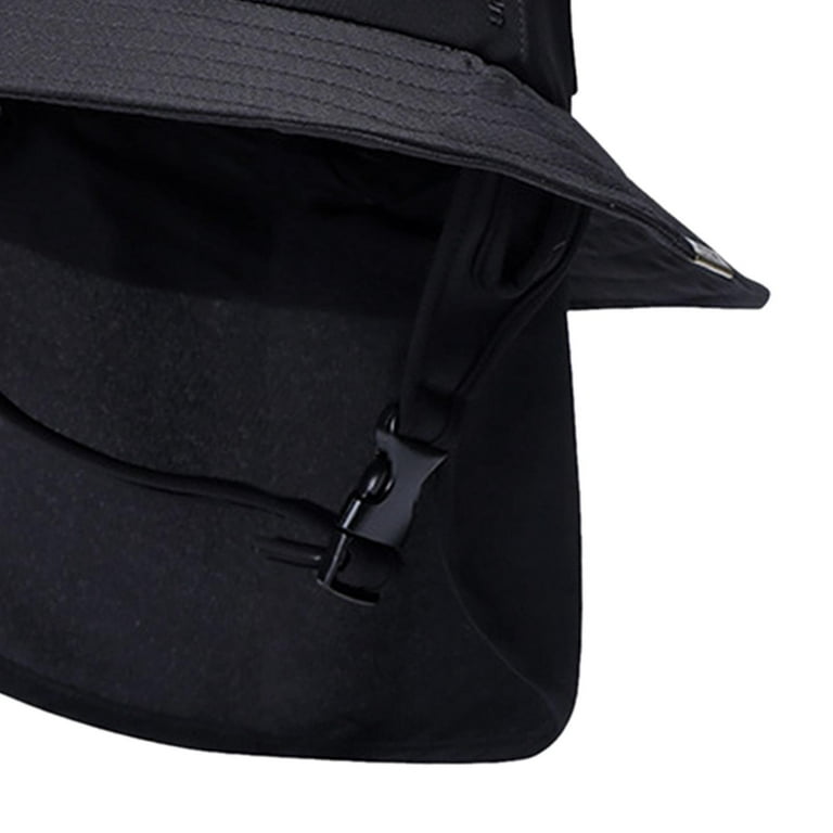 2Pieces Portable Surf Bucket Hat Visor Neck Cover Big Brim 