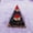 Red Glaze+Obsidian, variant on GKNET Orgone Pyramid Natural Crystal Orgonite Copper Flower Reiki Healing Meditation-Opal+Obsidian