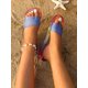 thumbnail image 5 of Fashionable Slides For Women, Colorblock Single Band Plastic Slippers, 5 of 5