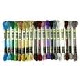 thumbnail image 2 of 19Pcs Metallic Embroidery Skein Threads Multi-Color Embroidery Floss Glitter Embroidery Thread - Thread, 2 of 5
