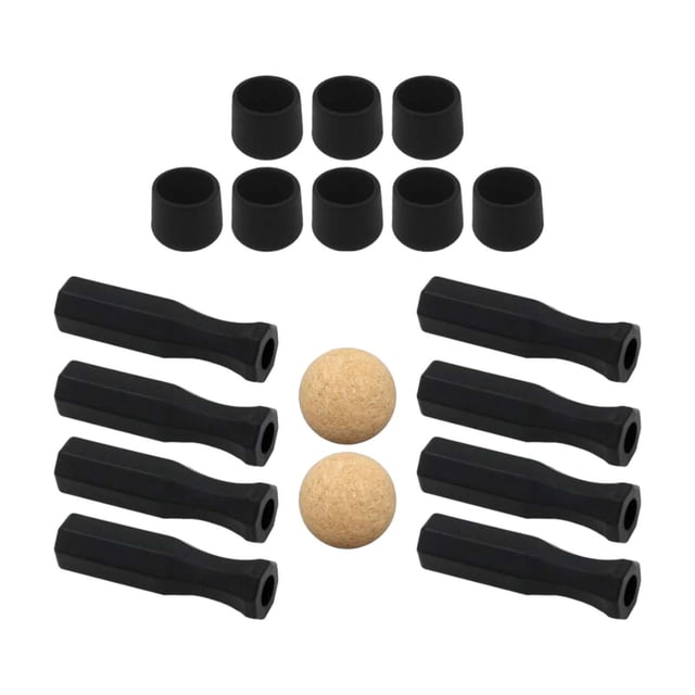 Manijas de mesa de futbolín, extremo de varilla, reparación octogonal, mantenimiento, accesorio para juego de fútbol de mesa con bolas de repuesto