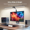 thumbnail image 2 of LED Desk Lamp for Home Office, Eye-Caring Desk Light with Clamp, 24W Double Head Architect Task Lamp Stepless Dimming, Flexible Gooseneck Bright Table Lamp for Study Reading Workbench Drafting, 2 of 7