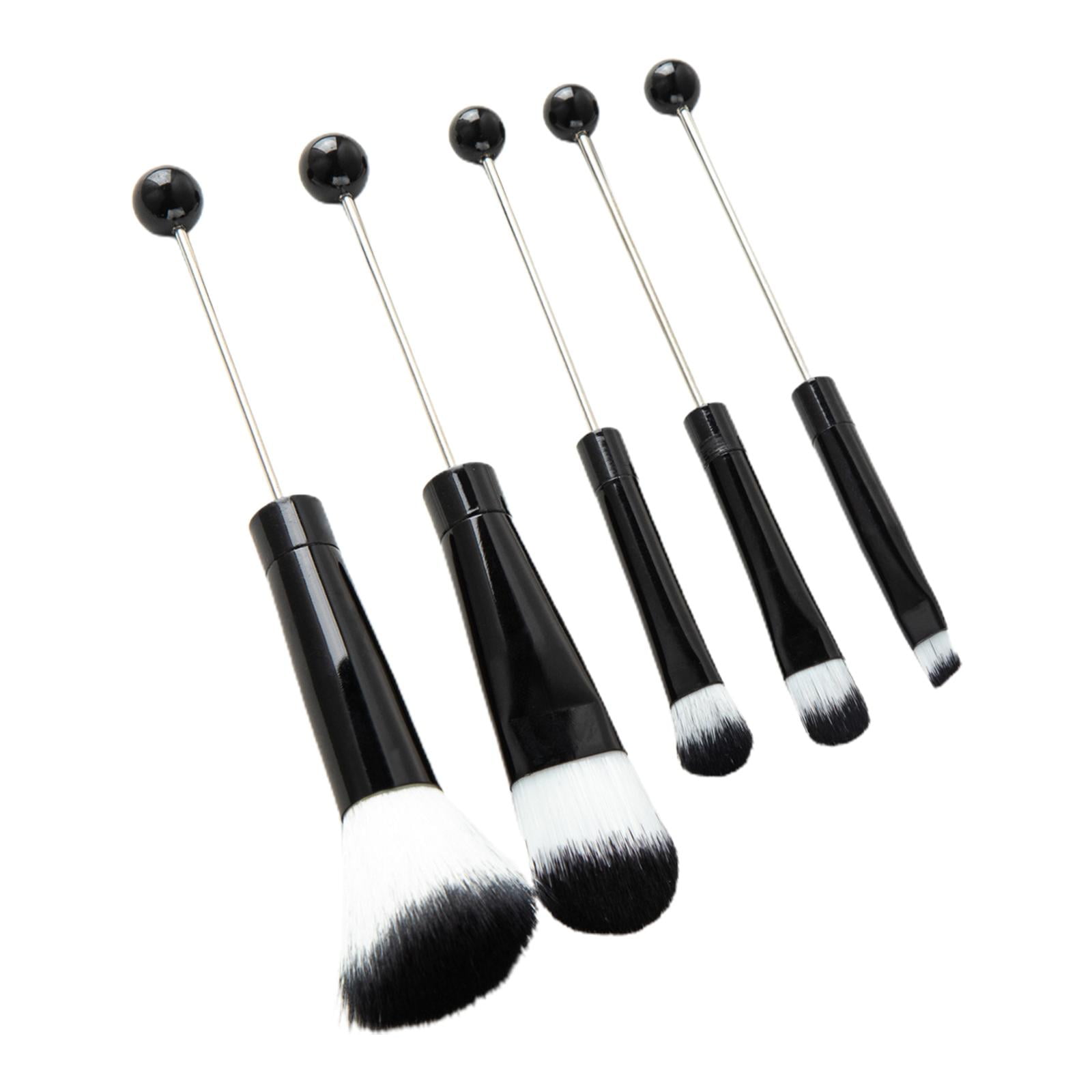 ZheElen 5Pcs Beadable Makeup Brushes Make up Tool Brush Kits for Adults Ladies Women