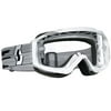 Scott USA Hustle MX Offroad Goggles White/Clear Lens
