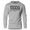 Sport Grey, variant on GYMISH Being a Man is Necessary Lightweight Long Sleeve Hooded T-Shirt for Men – Bold Workout Hoodie, Sport Grey, Small