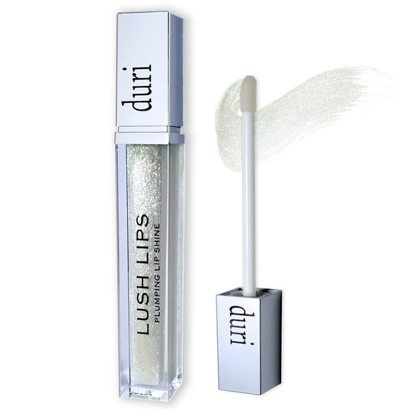 Duri Lush Lips Lip Plumper Gloss, 452 Icicle, Vitamin E, Tea Tree Oil, Hydrating Trending Shimmer Gloss
