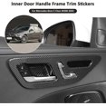 thumbnail image 4 of Carbon Fiber Inner Door Handle Frame Trim Stickers for Benz C Class W206 2022 Car Accessory, 4 of 5