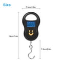 thumbnail image 2 of LCD Digital Fishing Scale, TSV Portable Hanging Scale with LCD Display, Electronic Luggage Scale, 50kg/110lb, 2 of 6