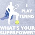thumbnail image 2 of CafePress - Tennis Superhero - Cute Infant Baby Football Bodysuit, 2 of 3