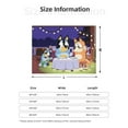 thumbnail image 5 of Rozeui Bluey for Flannel Blanket, Soft Fuzzy Plush King Blanket for Winter, Thick and Warm All-Season Bed Throw-40"x30", 5 of 6