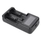 thumbnail image 2 of Cargador de batería SEIVI Black PC universal inteligente portátil de viaje con pantalla LCD inteligente y doble carga USB para Ni MH Ni Cd AA AAA, 2 of 11