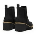thumbnail image 4 of BURUDANI Women’s Round-Toe Wedge Chelsea Ankle Boots Low Wedge Heel Platform Booties, 4 of 5