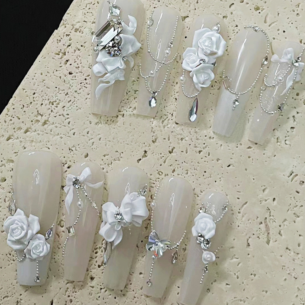 1Bag 3D Nails Art Metal Charms Caviar Beads Nail Rivets Jewelry Manicure Crafts Decorations Accessories