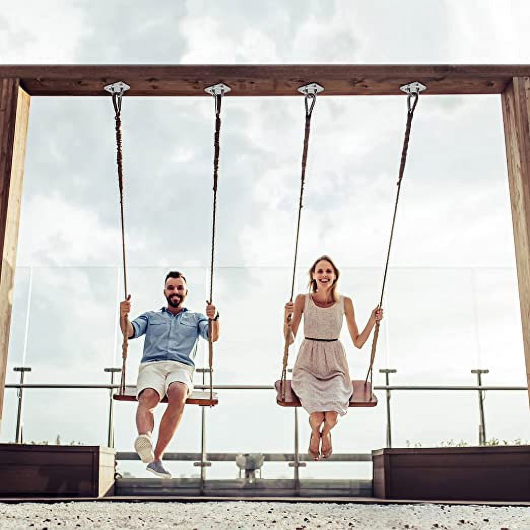 SereneLife Hanging Swing Chair Accessory Kit 500 lbs Weight Cap Made W/ Heavy Duty Materials, Steel