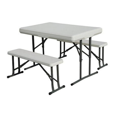 Stansport Camp Table with Folding Bench Seats