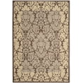 thumbnail image 2 of Safavieh Courtyard Dani Bordered Indoor/Outdoor Area Rug, Chocolate/Natural, 5'3" x 7'7", 2 of 10