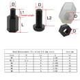 thumbnail image 4 of M2 M3 M4 M5 M6 Motherboard PCB Pillars Spacers Black White Nylon Hex Standoff Thread Male To Female Phillips Screw Bolt Nut Set, 4 of 5